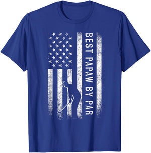 Best Papaw By Par Golfing Gifts Papaw Father's Day Golf T-Shirt - T-Shirt | Royal