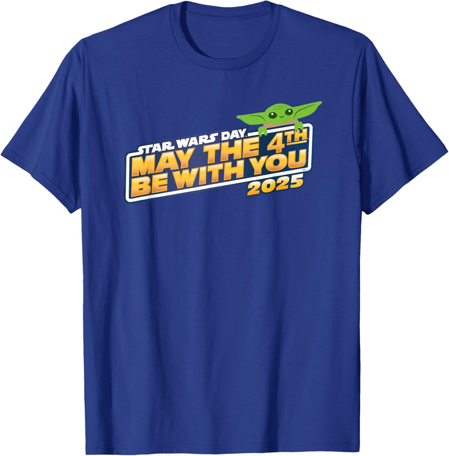 Star Wars Day: May the 4th Be With You 2025 Grogu Logo T-Shirt - T-Shirt | Royal