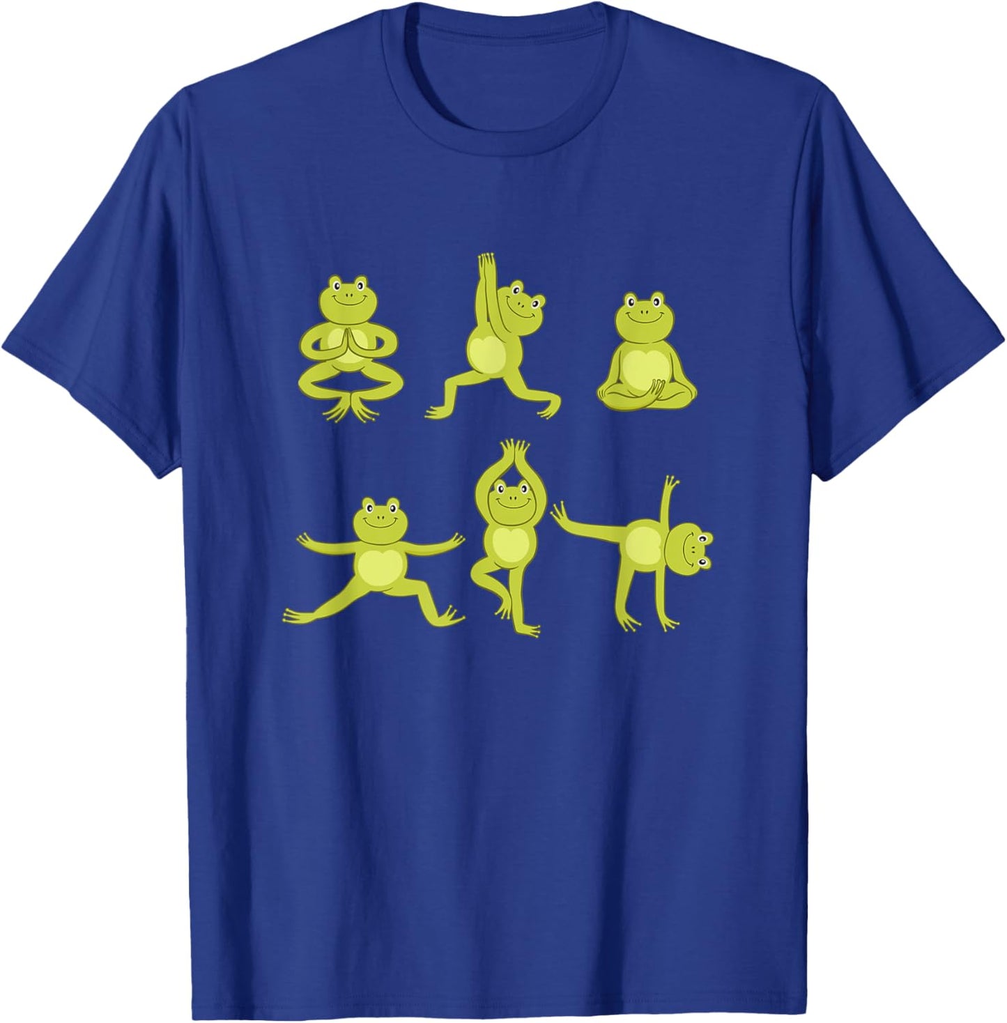 Yoga frog meditation frog makes yoga exercises T-Shirt - T-Shirt | Royal