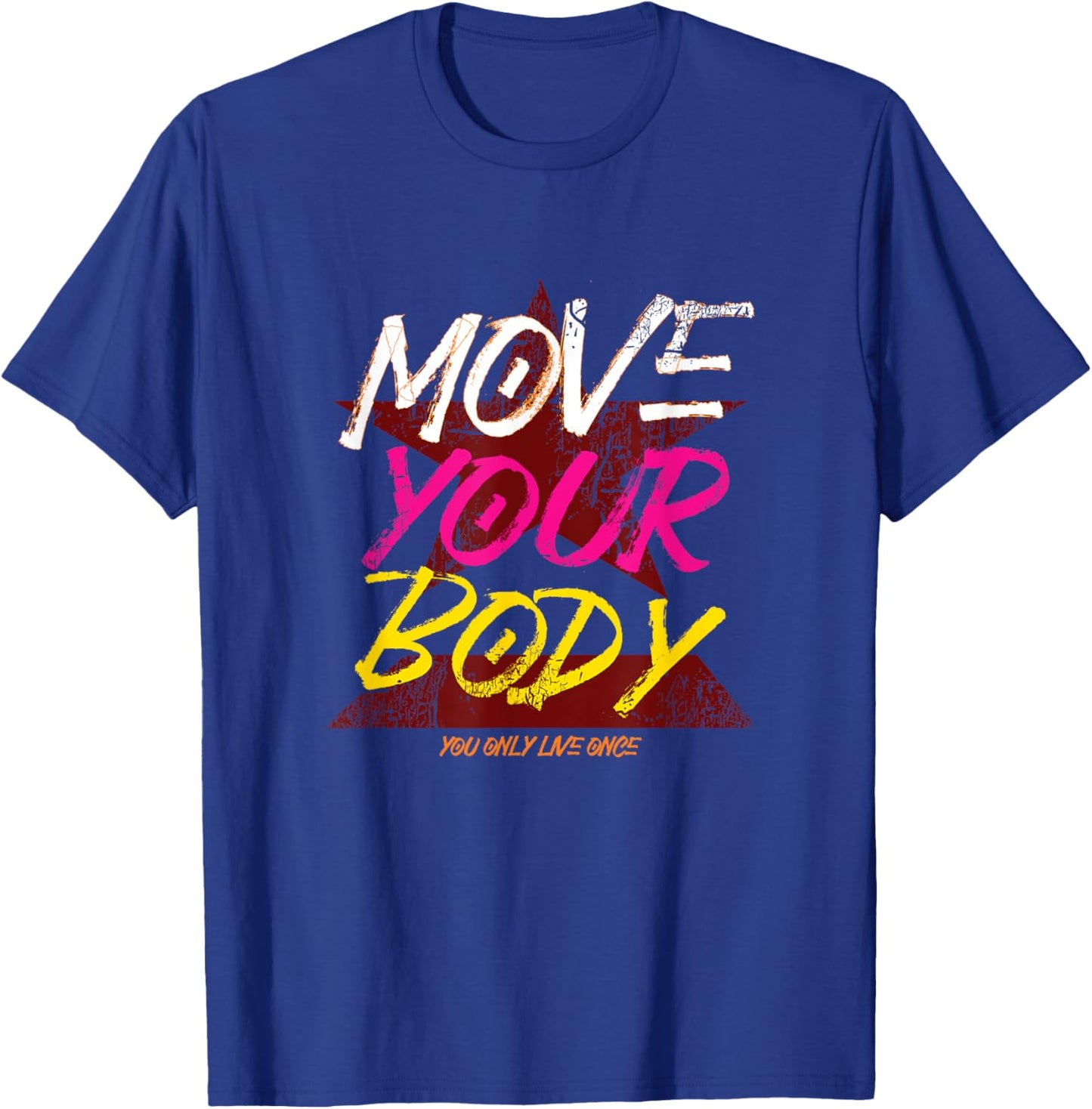 Retro Move Your Body Gift T-Shirt - T-Shirt | Royal