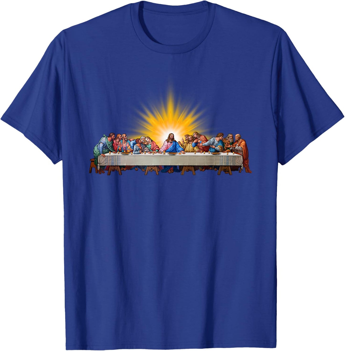 Last Supper Jesus Christ Leonardo Da Vinci Painting T-Shirt - T-Shirt | Royal