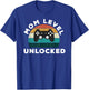 Mom Level Unlocked: Game Lover / Gamer New Baby Mother Mamma T-Shirt - T-Shirt | Royal