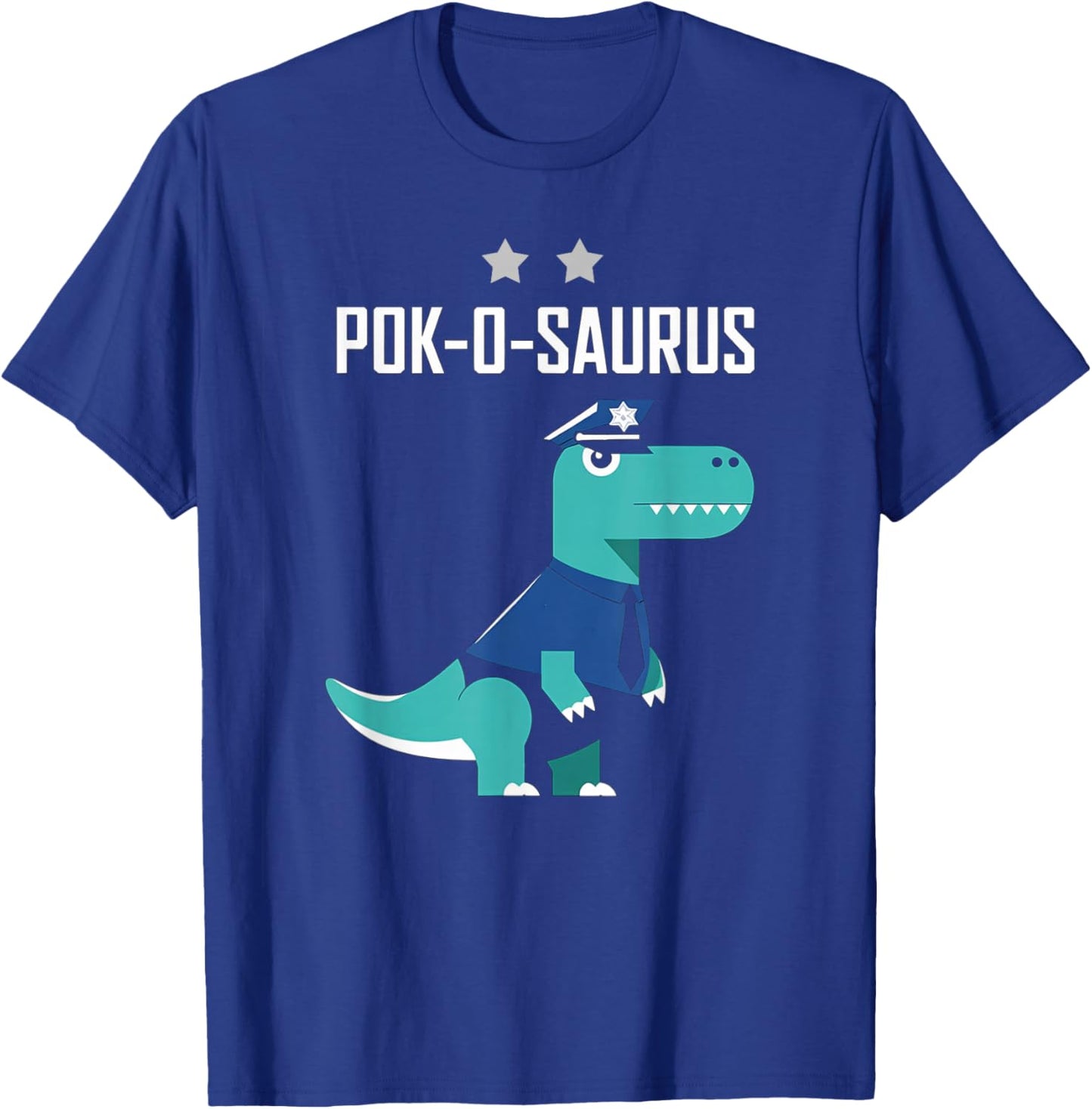 Polizei Dinosaurier Beförderung Polizeioberkommissar T-Shirt - T-Shirt | Royal