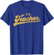 PE Teacher Cute Vintage Graphic Physical Education Teacher T-Shirt - T-Shirt | Royal