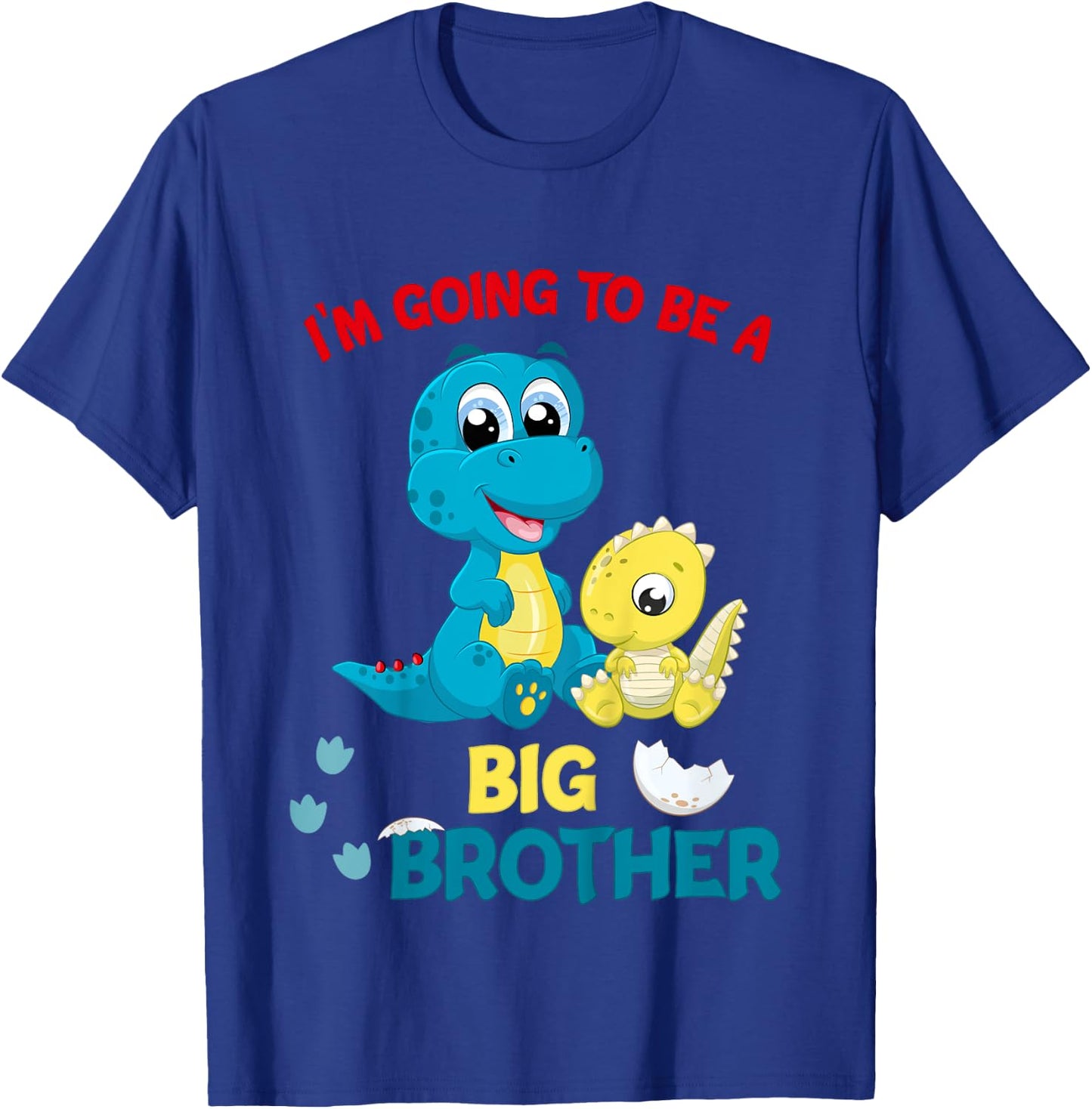 Kids I'm Going to be a Big Brother 2025 Announcing Pregnancy T-Shirt - T-Shirt | Royal