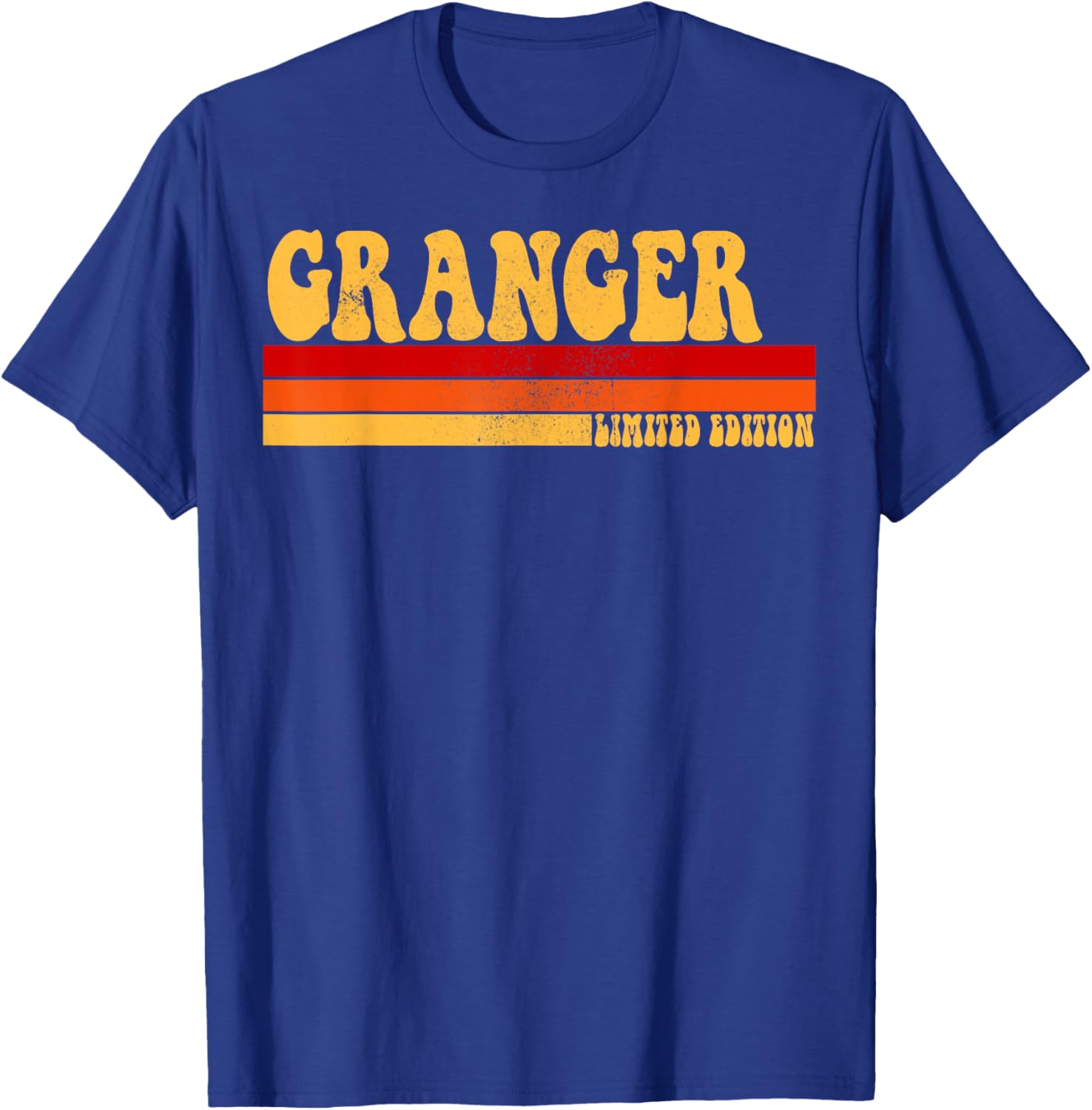 GRANGER Name Personalized Idea Men Retro Vintage GRANGER T-Shirt - T-Shirt | Royal