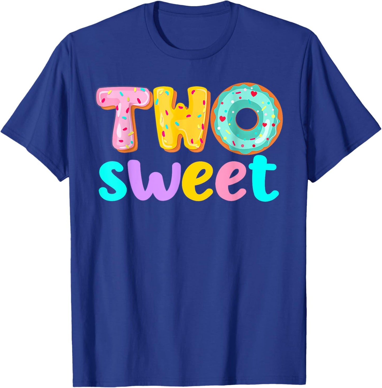 Two Sweet Birthday Girl Donut Birthday Party Theme Family 2 T-Shirt - T-Shirt | Royal