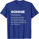 Ronnie Name T-Shirt - T-Shirt | Royal