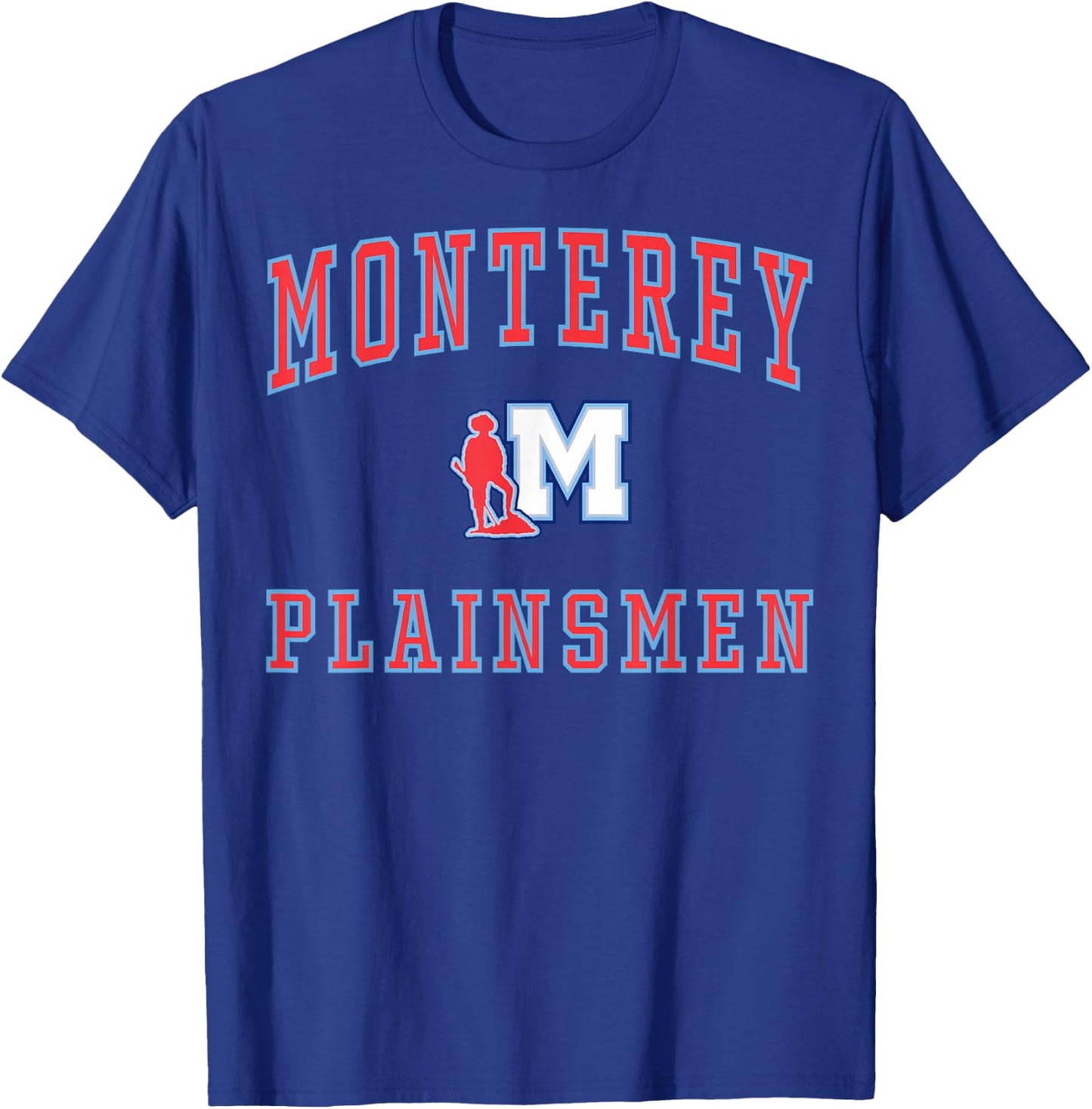 Monterey High School Plainsmen C1 T-Shirt - T-Shirt | Royal