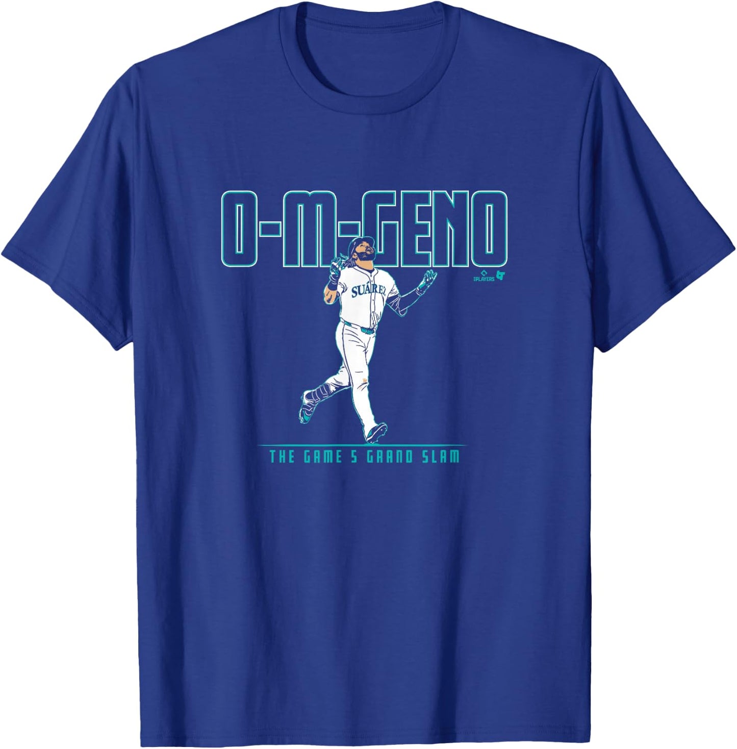 Eugenio Suarez - The Game 5 Grand Slam - Seattle Baseball T-Shirt - T-Shirt | Royal