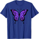 Vibrant Purple Butterfly T-Shirt - T-Shirt | Royal