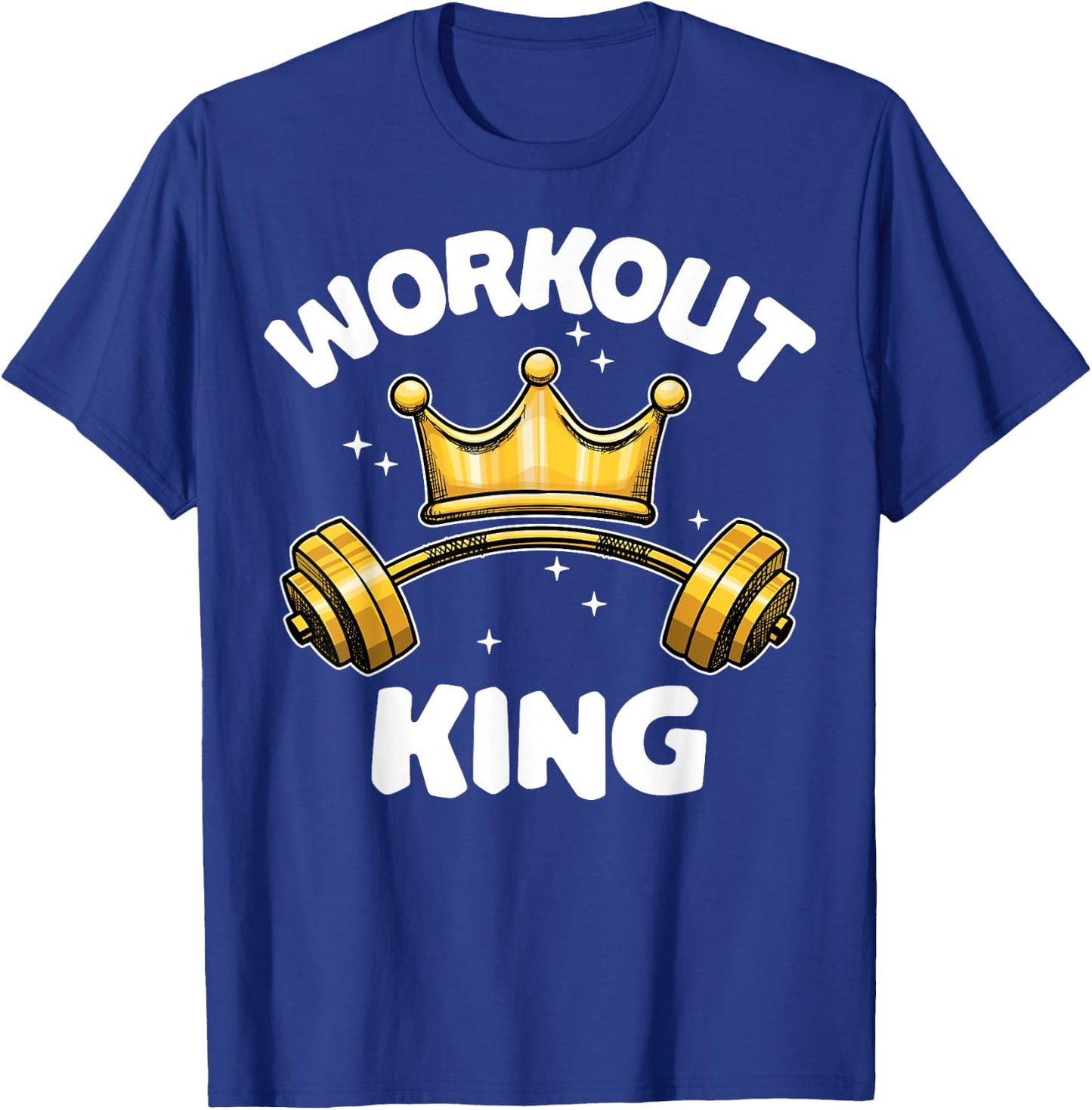 Cool Workout King Partnerlook Team Fitness Training Gym T-Shirt - T-Shirt | Royal