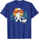 Retro Bigfoot Walking English Bulldog Dog Walker Sasquatch Men Women Girls Kids T-Shirt - T-Shirt | Royal