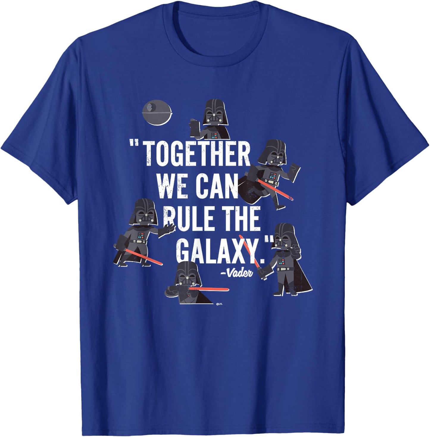 Star Wars Darth Vader Together We Can Rule The Galaxy Multi T-Shirt - T-Shirt | Royal