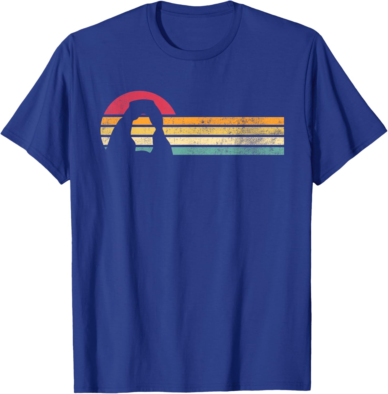 Retro Vintage Delicate Arch Silhouette Arches National Park T-Shirt - T-Shirt | Royal