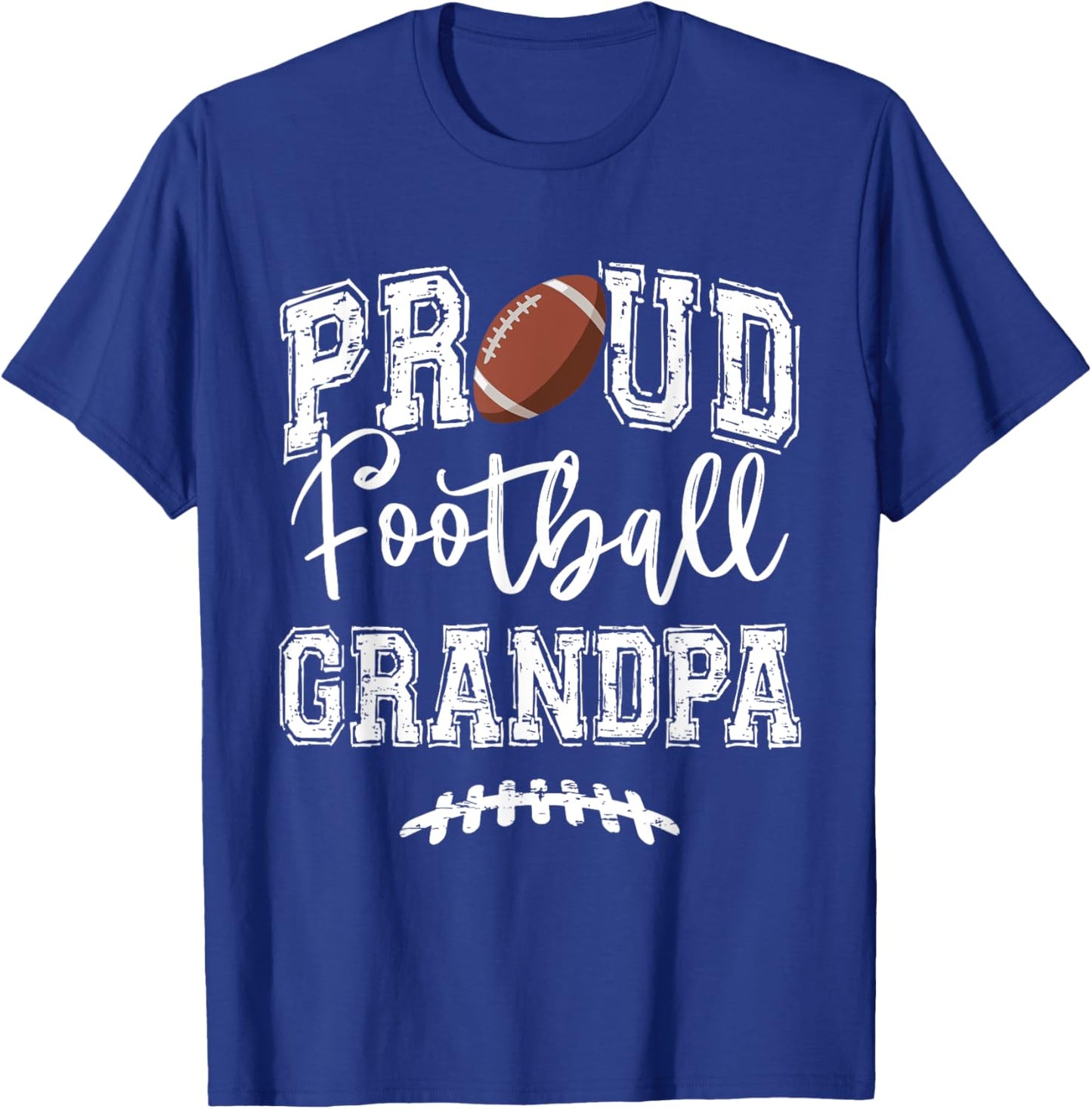 Proud Football Grandpa Funny College That's My Nephew T-Shirt - T-Shirt | Royal
