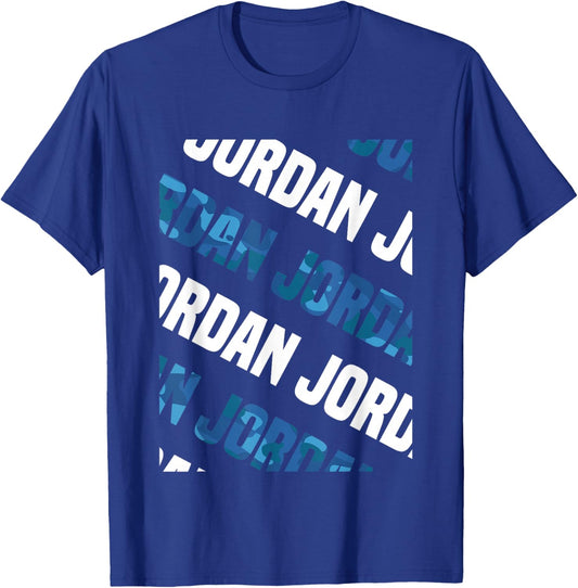 Jordan Camo Pattern Blue Camouflage T-Shirt - T-Shirt | Royal