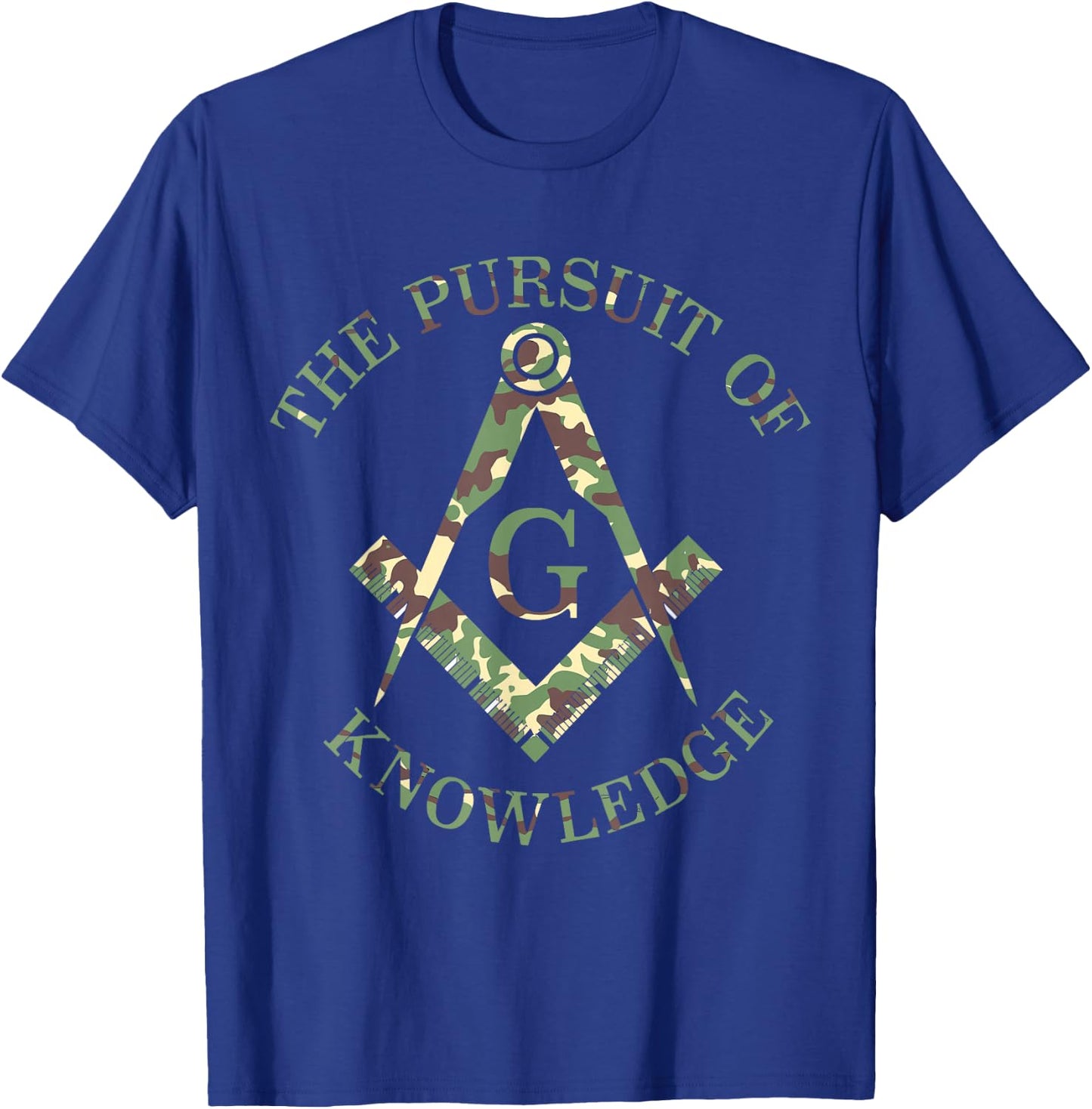 Mason Masonic Camo Freemason T-Shirt - T-Shirt | Royal