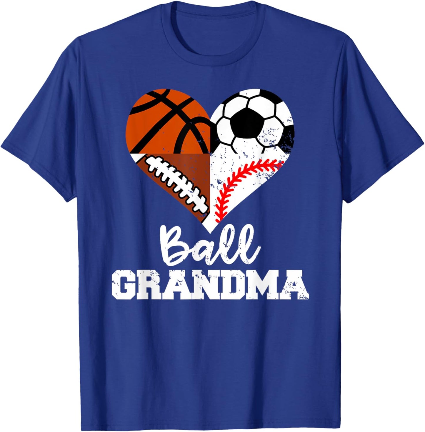 Ball Grandma Funny Soccer Football Baseball Basketball T-Shirt - T-Shirt | Royal