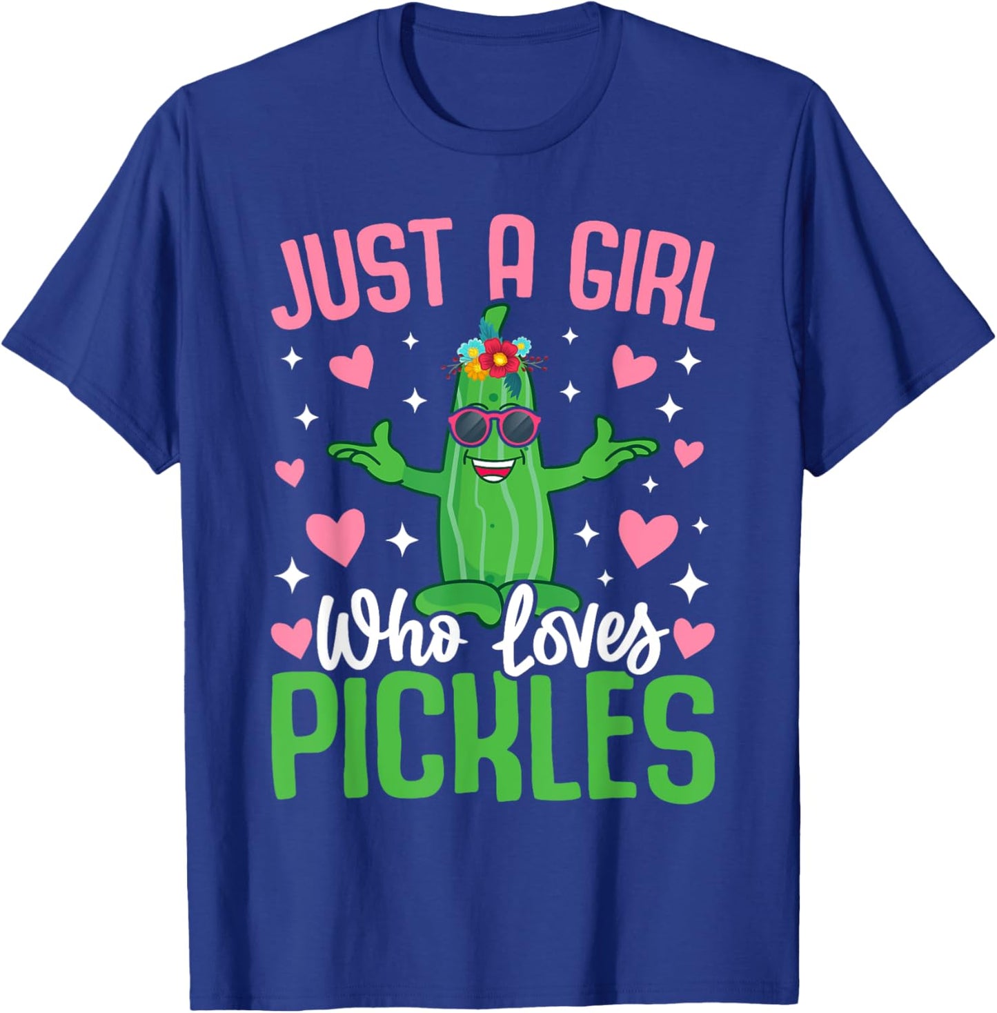 Just A Girl Who Loves Pickles T-Shirt - T-Shirt | Royal