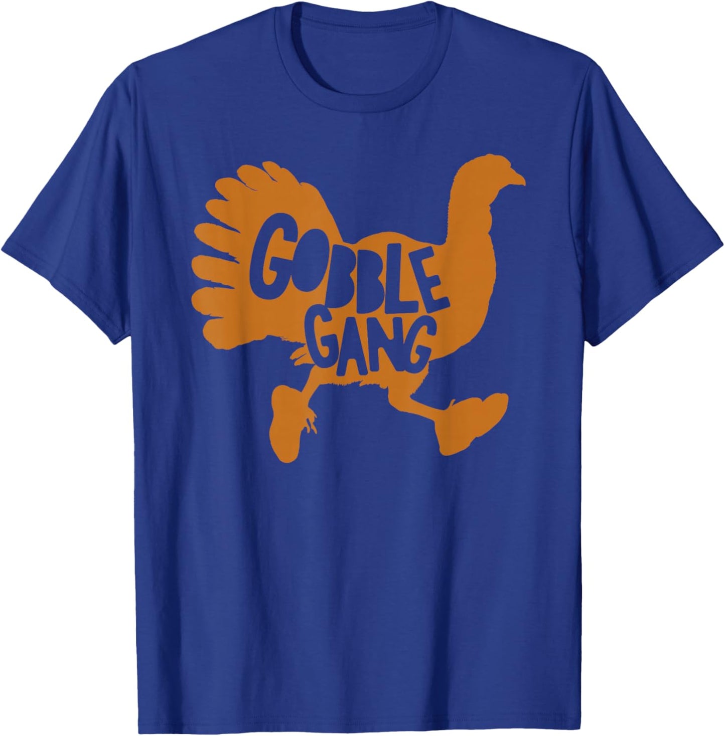 Thanksgiving Turkey Trot Run Matching Clothing Co Gobble Gang Thanksgiving Turkey Trot 5K Run T-Shirt - T-Shirt | Royal