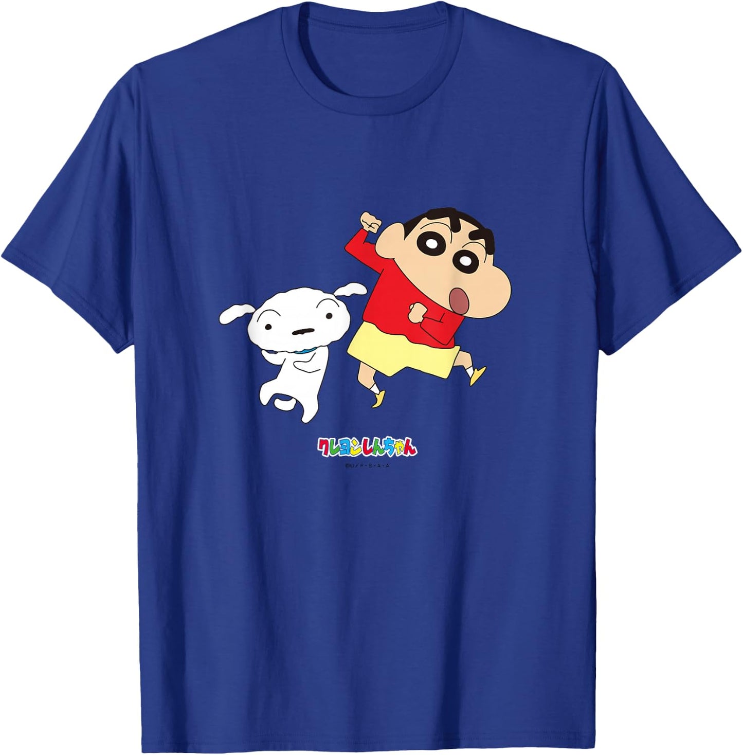 Crayon Shin-chan Dances! Shin-chan and Shiro T-Shirt - T-Shirt | Royal