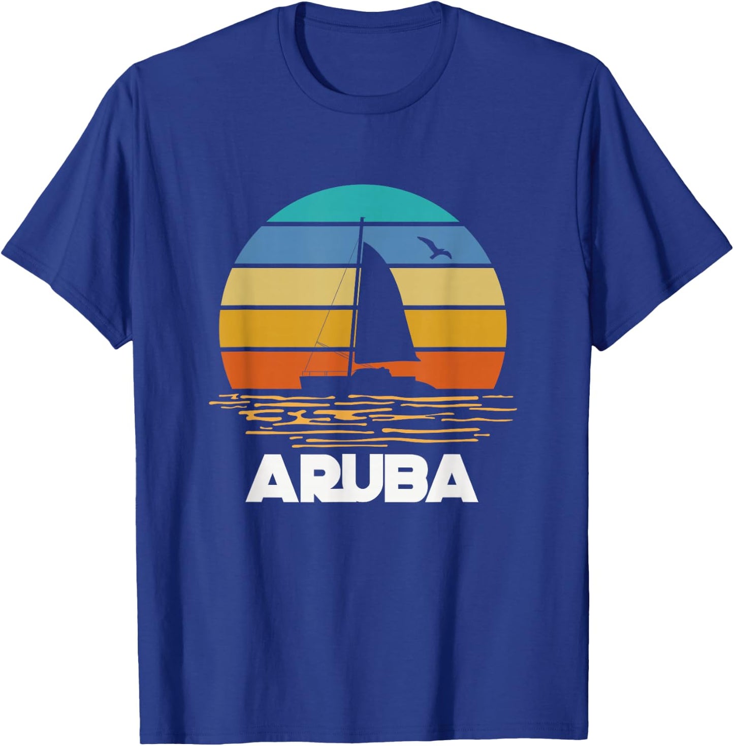 Aruban Tropical Island Aruba Beach Summer Holiday Travel T-Shirt - T-Shirt | Royal