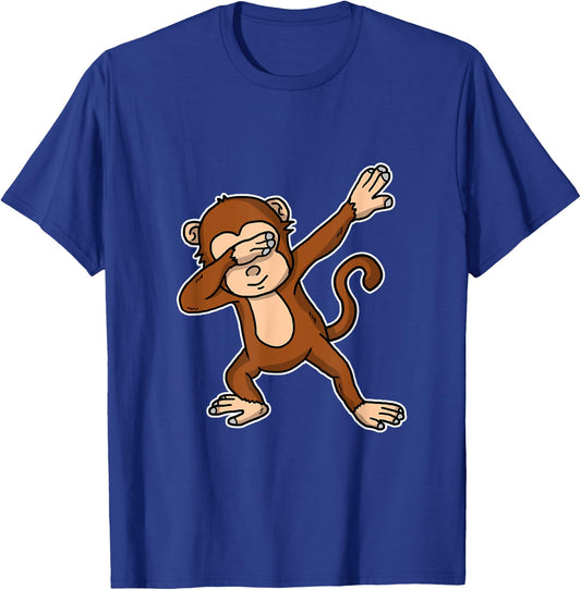 Funny Dabbing Monkey Dab Dance Cool Ape Lover Gift T-Shirt - T-Shirt | Royal