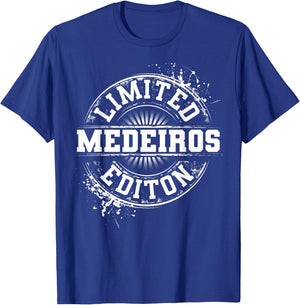 MEDEIROS Funny Surname Family Tree Birthday Reunion Gift T-Shirt - T-Shirt | Royal