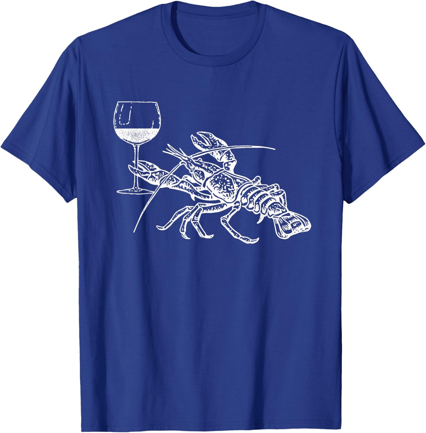 Lobster Wine Drinking Shirt Funny Beach Cruise Vacation Gift T-Shirt - T-Shirt | Royal