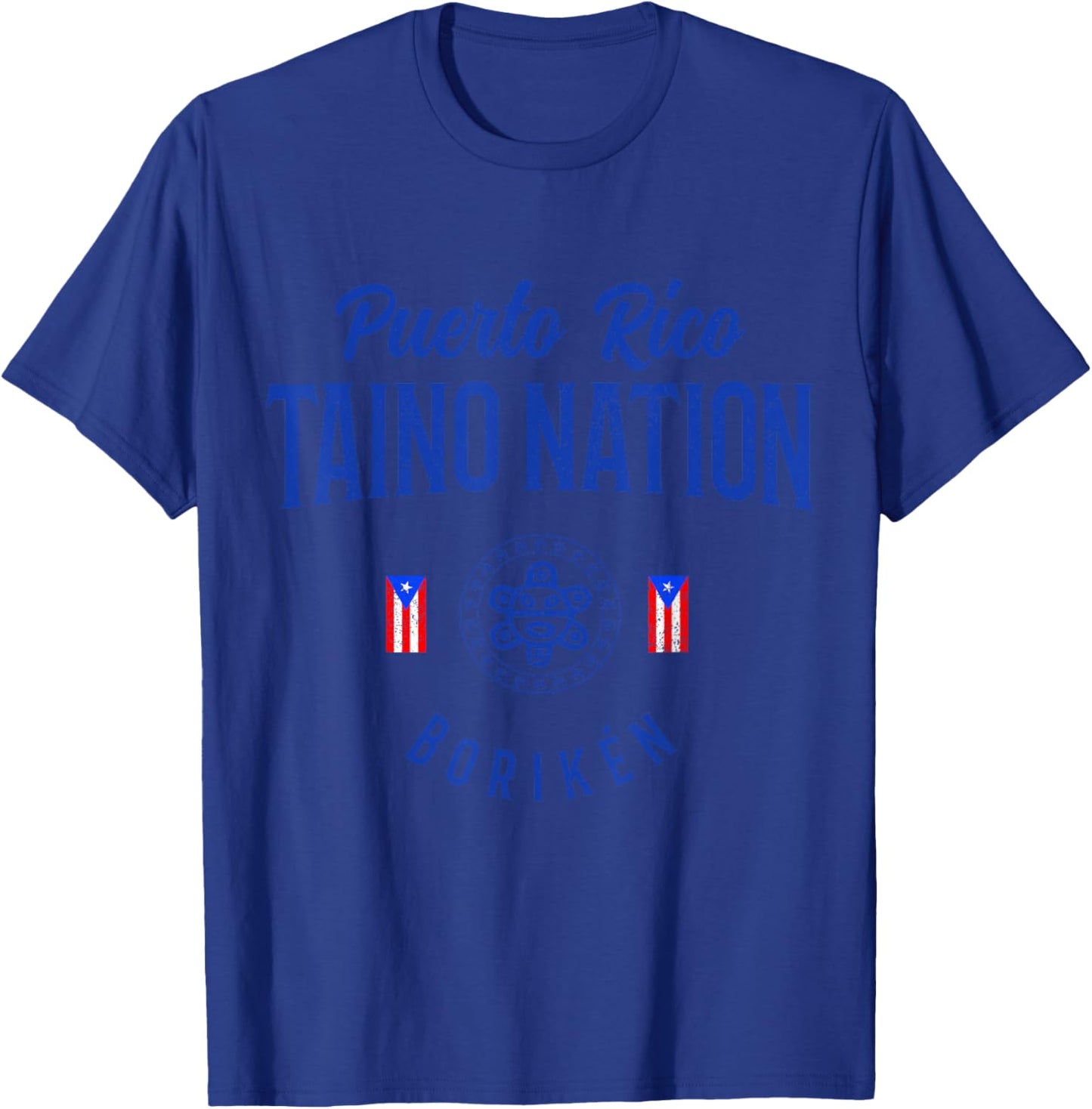 Taino Nation Boricua Boriken Pride Puerto Rico Indigenous T-Shirt - T-Shirt | Royal