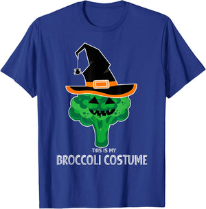 My Witch Broccoli Costume Easy Vegetable Halloween Gifts T-Shirt - T-Shirt | Royal