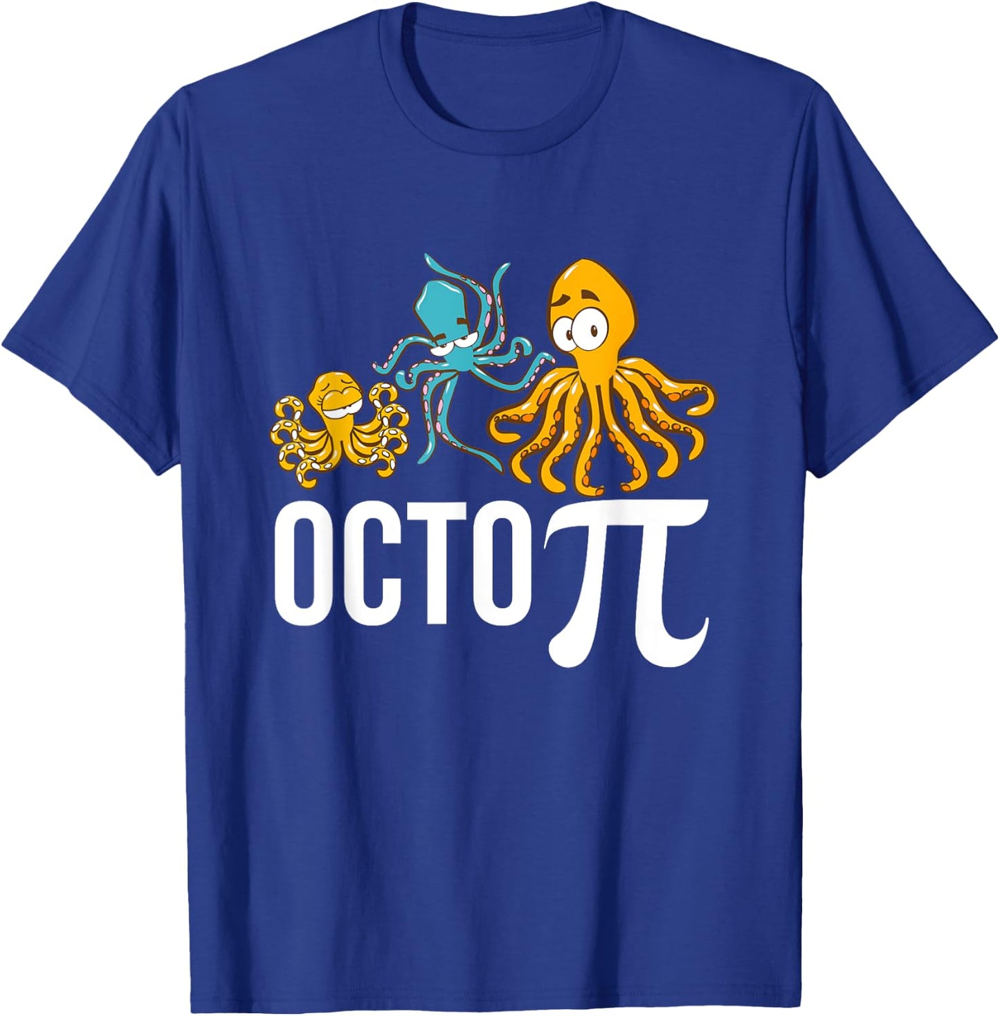Octo Pi - Funny Math T-Shirt - T-Shirt | Royal