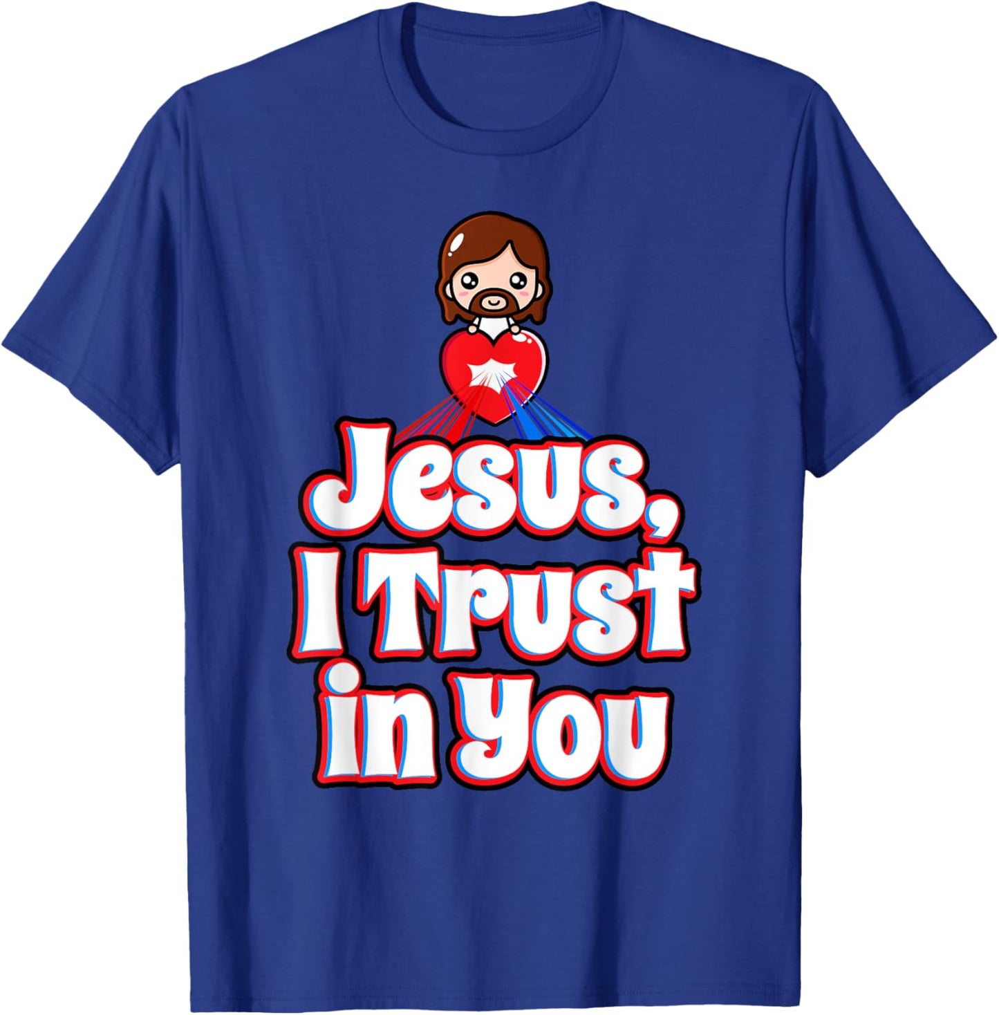 Divine Mercy for Kids Jesus I Trust in You St Faustina Cute T-Shirt - T-Shirt | Royal
