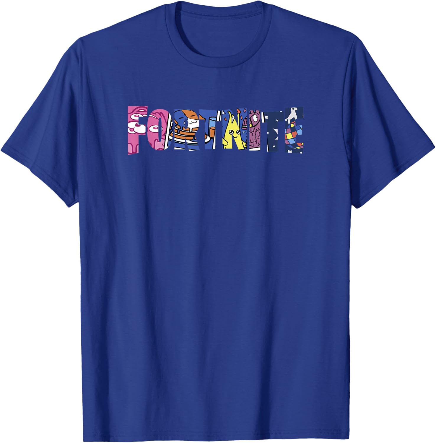 Fortnite Spring Character Fill Short Sleeve T-Shirt - T-Shirt | Royal