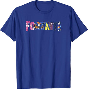 Fortnite Spring Character Fill Short Sleeve T-Shirt - T-Shirt | Royal