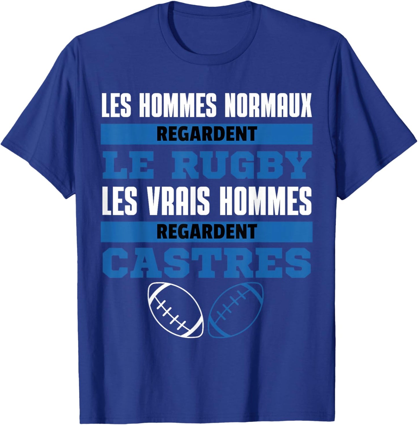 Supporter Rugby Castres Gift Humour , Black, S T-Shirt - T-Shirt | Royal