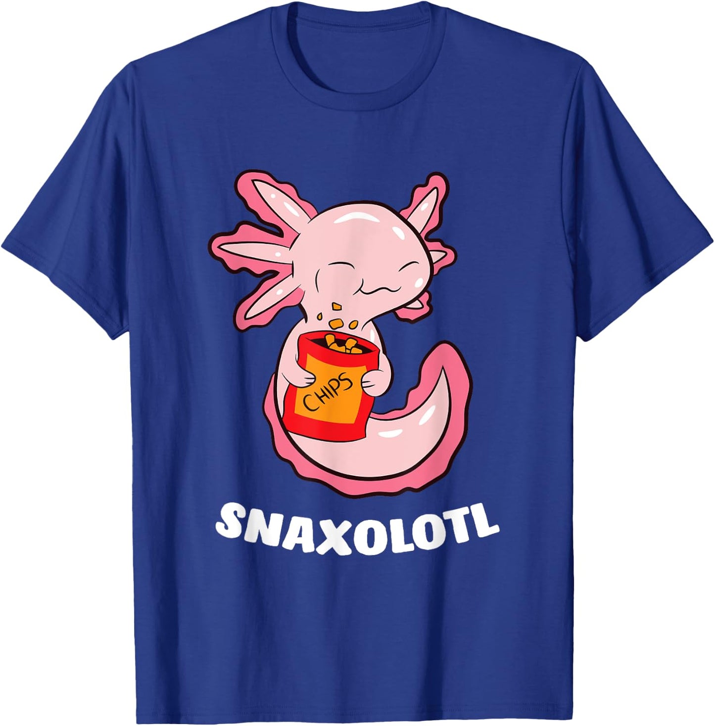 Cute Axolotl Lover Snaxolotl Kawaii Axolotl Food Sweets T-Shirt - T-Shirt | Royal