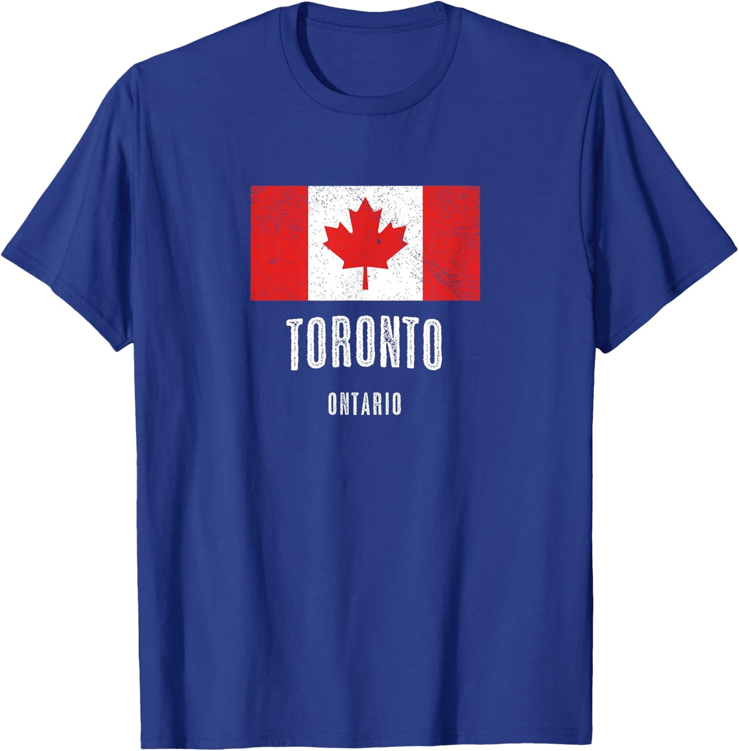 City of Toronto - Canada | Canadian Flag Souvenir T-Shirt - T-Shirt | Royal