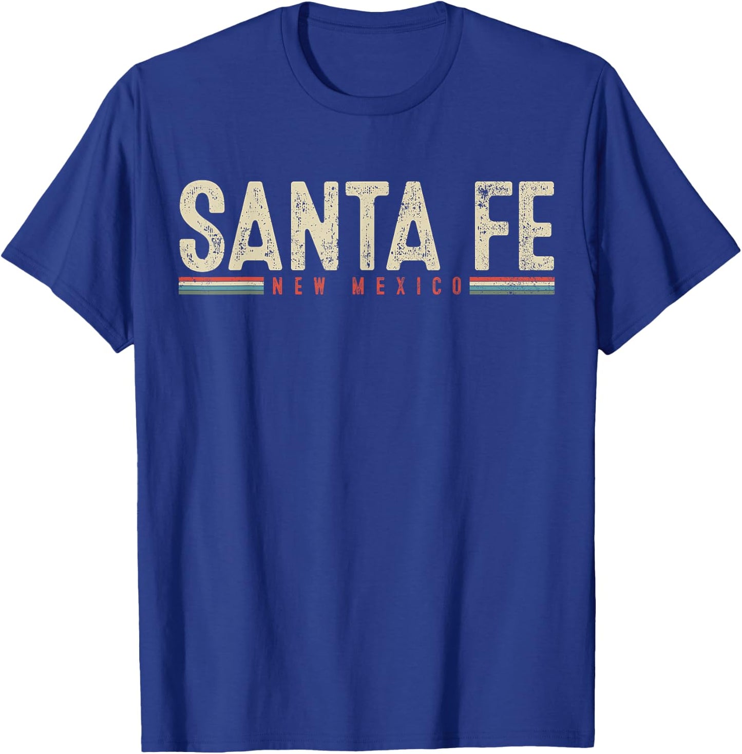 Santa Fe New Mexico Retro Vintage Gift T-Shirt - T-Shirt | Royal