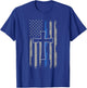 Police Flag, With A Cross T-Shirt - T-Shirt | Royal