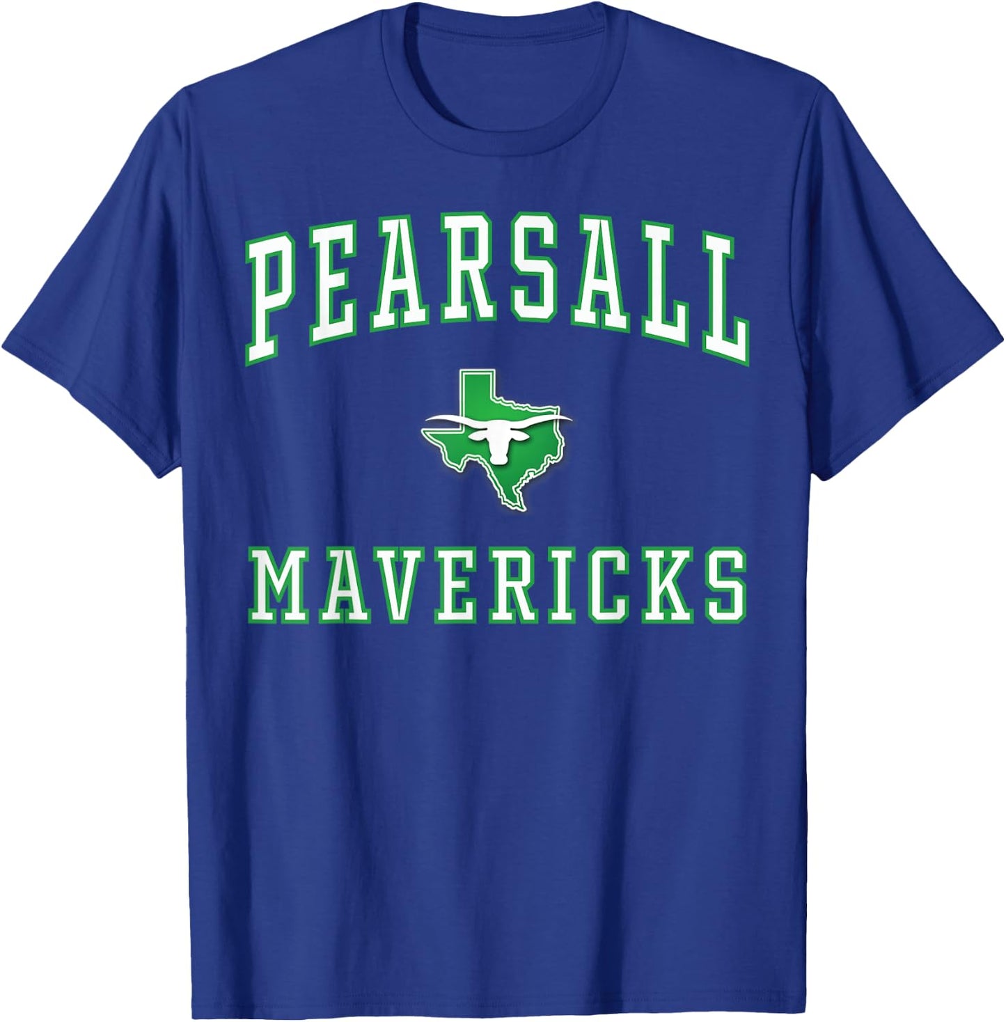 Pearsall High School Mavericks C1 T-Shirt - T-Shirt | Royal