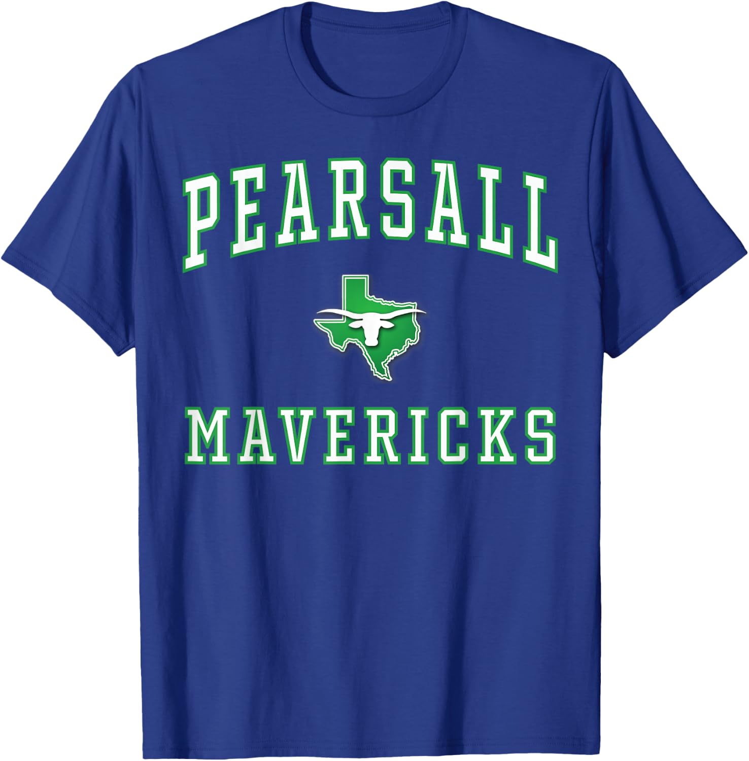 Pearsall High School Mavericks C1 T-Shirt - T-Shirt | Royal