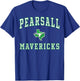Pearsall High School Mavericks C1 T-Shirt - T-Shirt | Royal