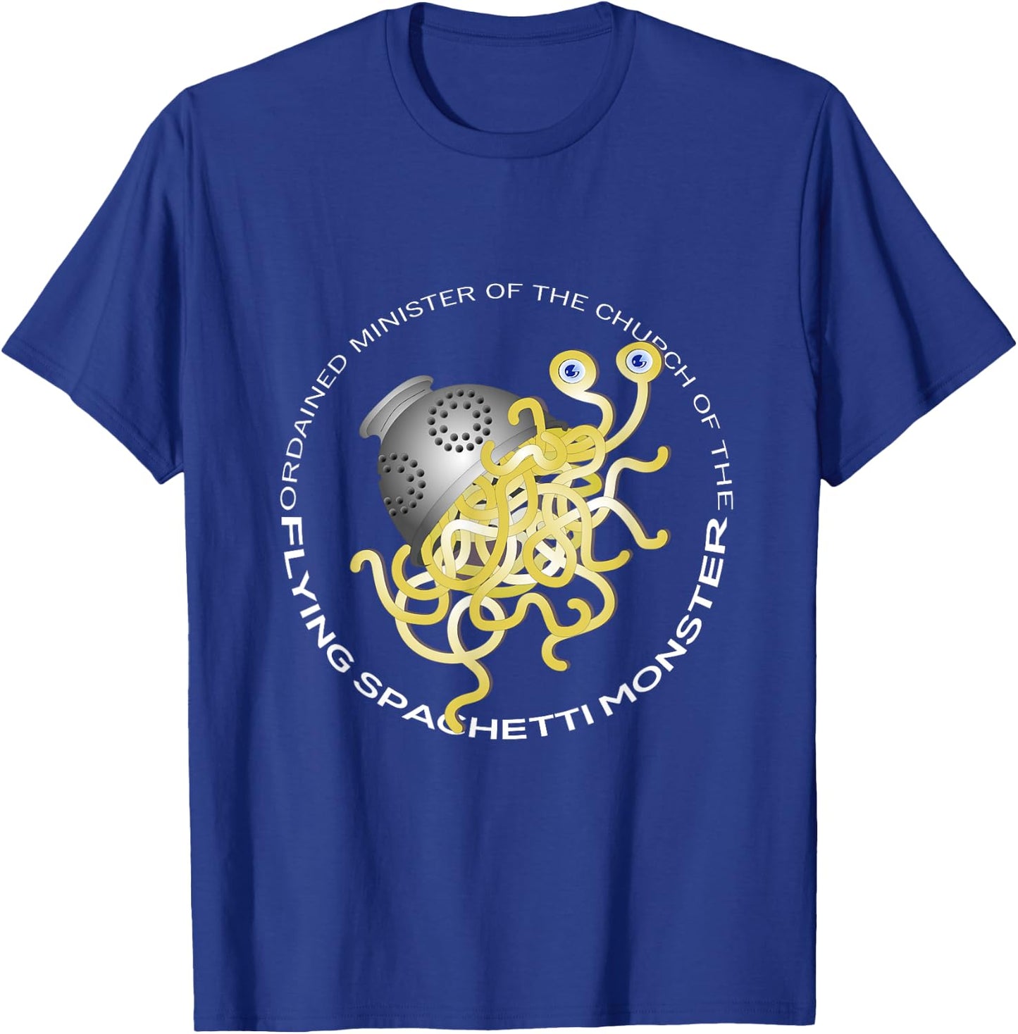 Flying Spaghetti Monster | FSM, Pastafarian T-Shirt - T-Shirt | Royal
