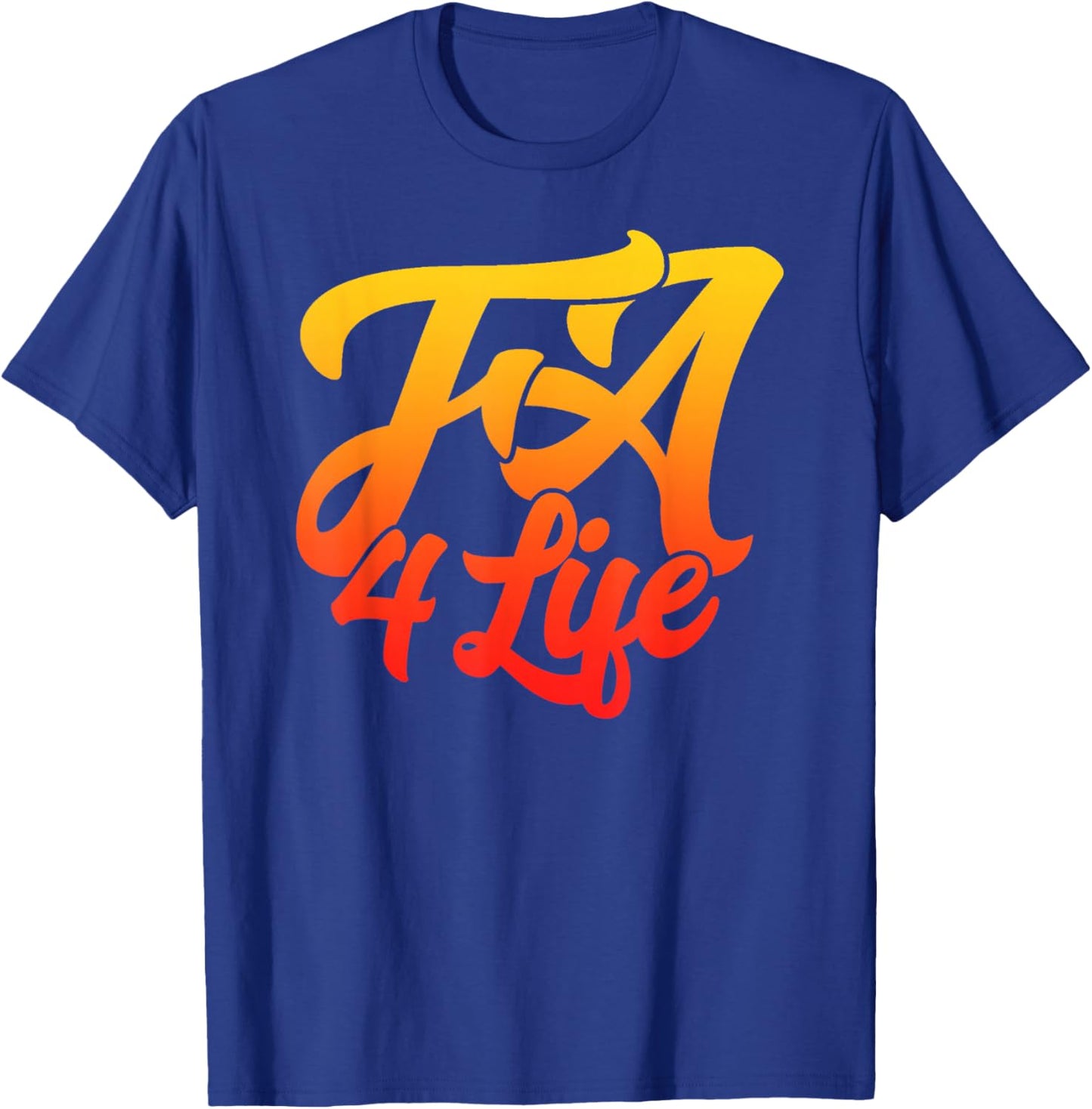 FA 4 LIFE - Coach Gang Wear - Black Graphic - Vintage Logo T-Shirt - T-Shirt | Royal