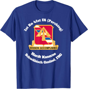 1st Bn 41st FA Hardt Kaserne Schwaebisch Gmuend design T-Shirt - T-Shirt | Royal
