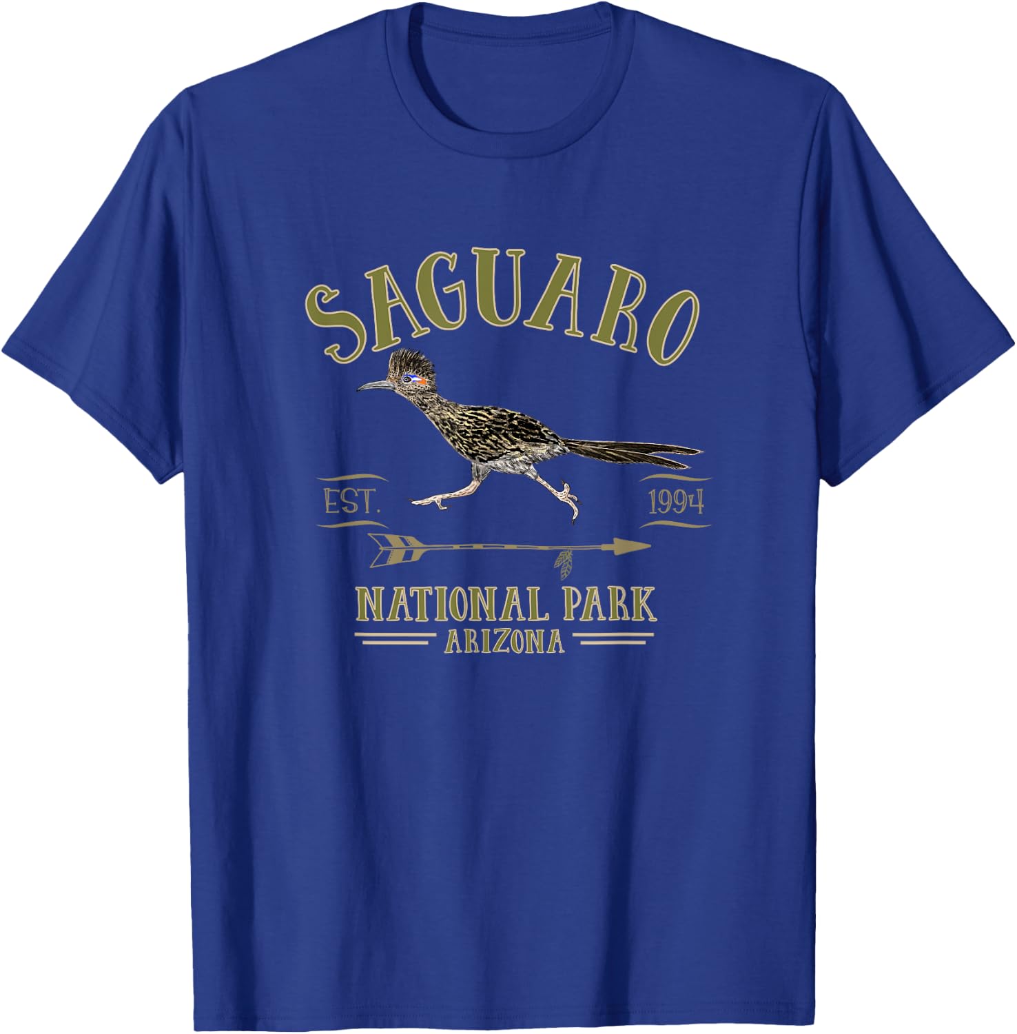 SAGUARO NATIONAL PARK ARIZONA ROADRUNNER Souvenir T-Shirt - T-Shirt | Royal