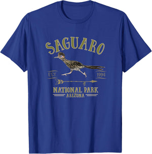 SAGUARO NATIONAL PARK ARIZONA ROADRUNNER Souvenir T-Shirt - T-Shirt | Royal