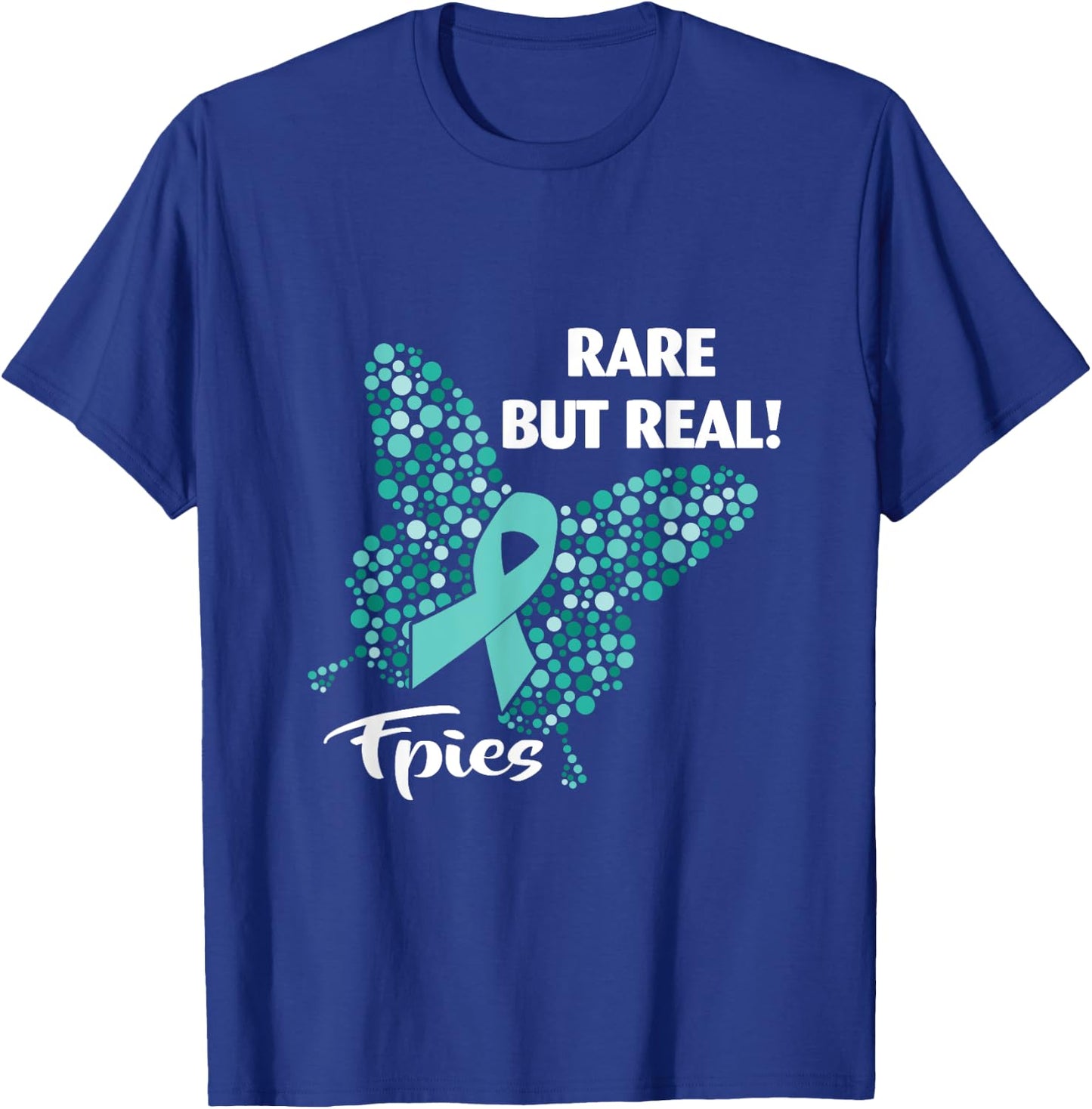FPIES - Rare But Real | FPIES/Food Allergy Awareness T-Shirt - T-Shirt | Royal
